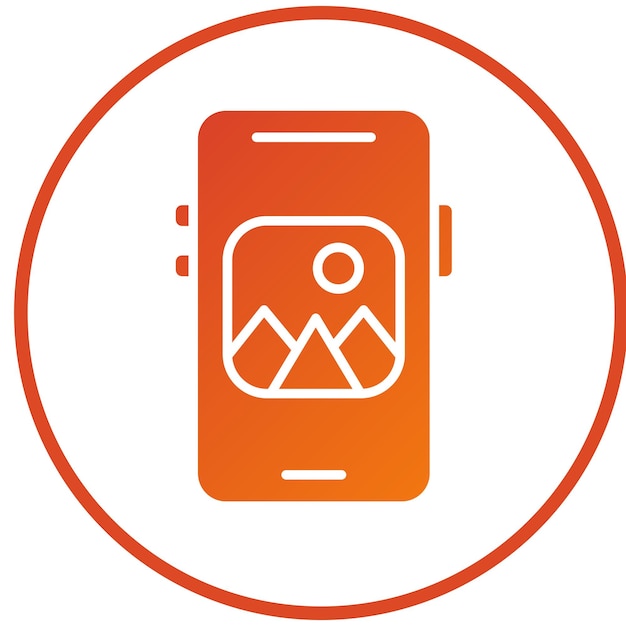 vector design mobile image icon style
