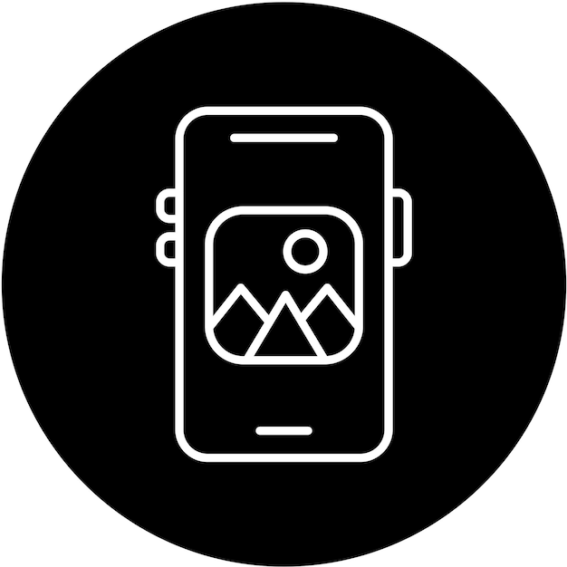 vector design mobile image icon style