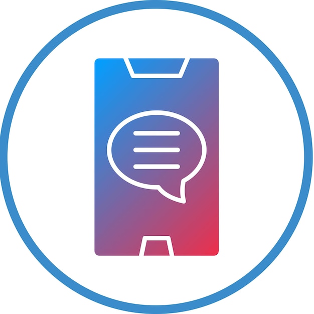 Vector Design Mobile Message Icon Style