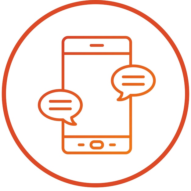 Vector Design Mobile Messaging Icon Style