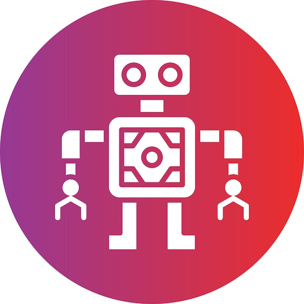 vector design mobile robot icon style