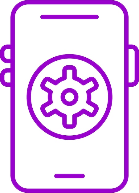 vector design mobile settings icon style