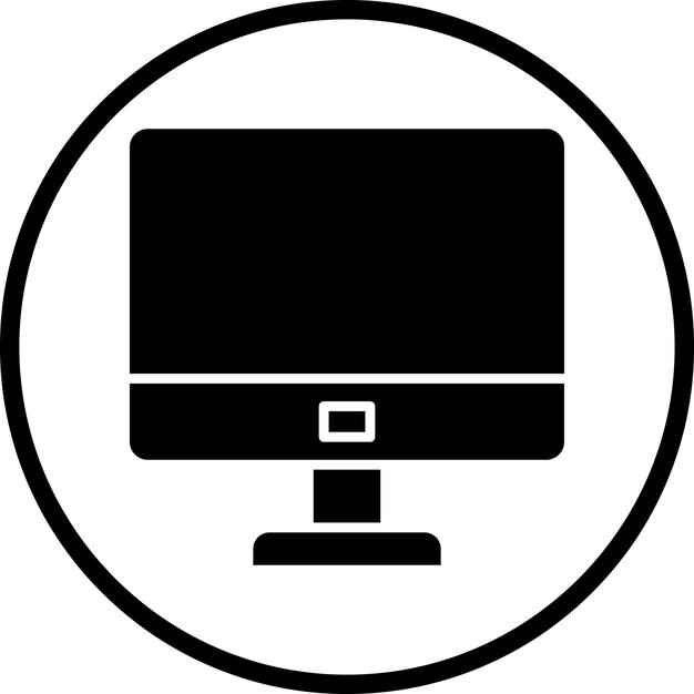 Vector Design Monitor Icon Style