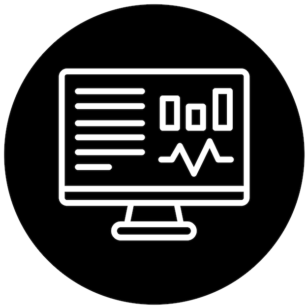 vector design monitor icon style
