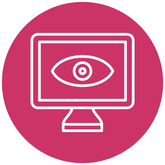 Vector Design Monitor Icon Style