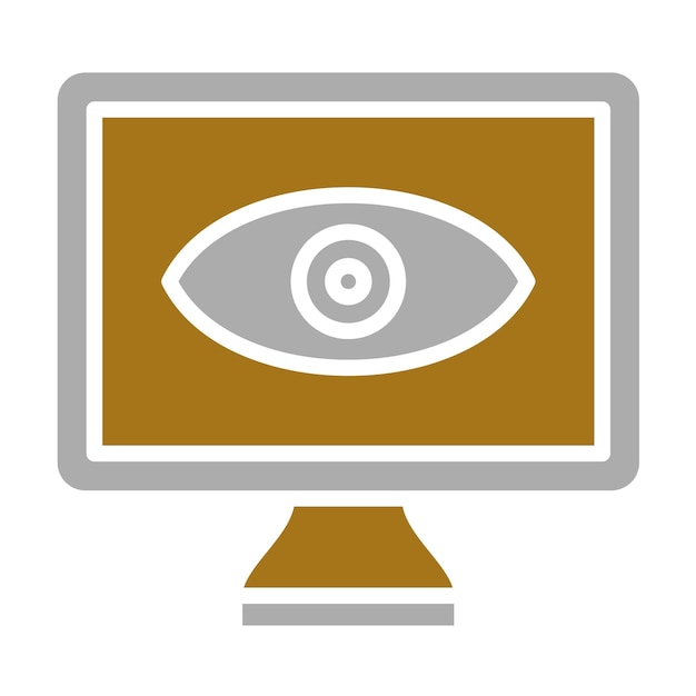 Vector Design Monitor Icon Style
