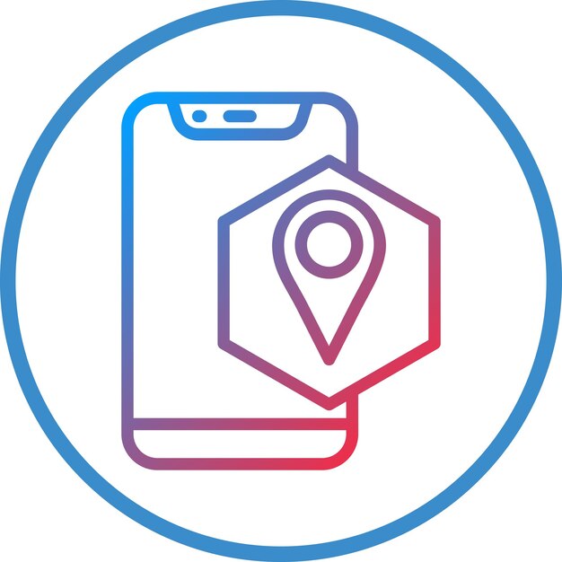 Vector Design Navigation App Icon Style