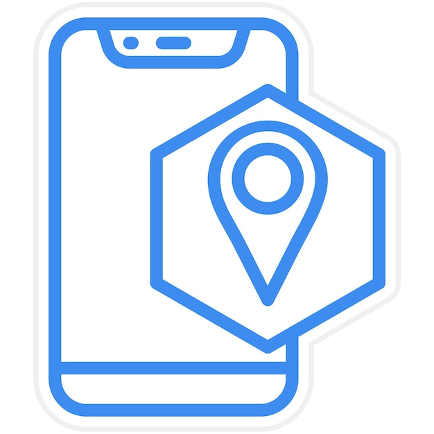 Vector Design Navigation App Icon Style