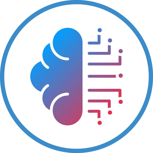 vector design neurons circuit icon style