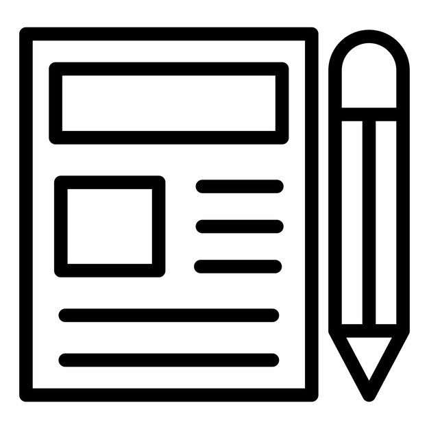 vector design news editor icon style
