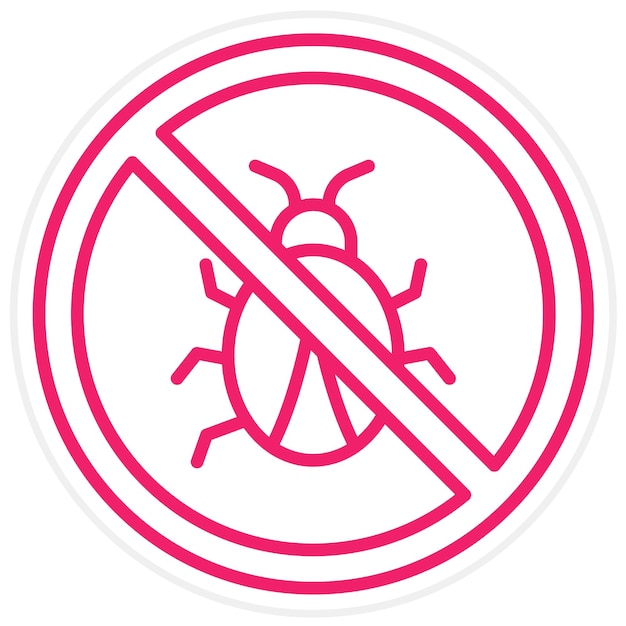 vector design no bugs icon style