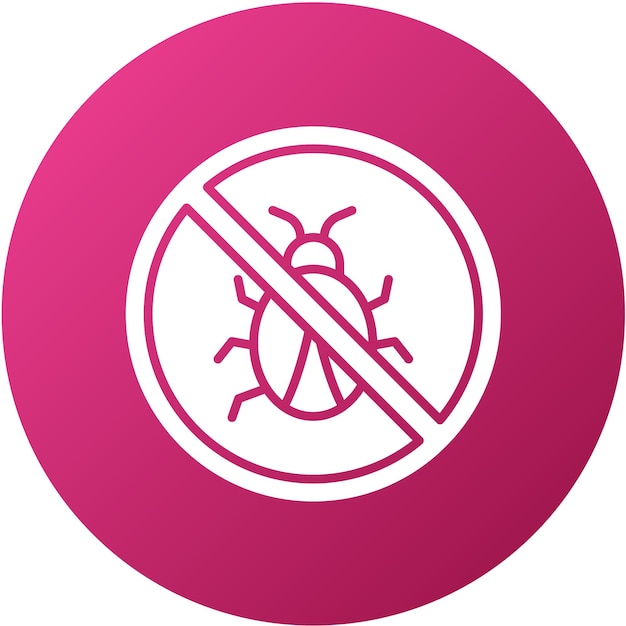 vector design no bugs icon style
