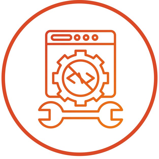 vector design no code tool icon style