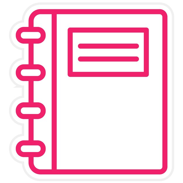 vector design notebook icon style