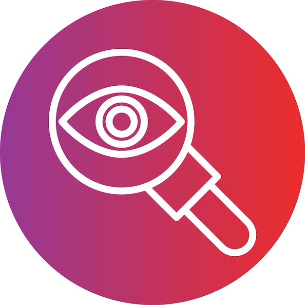 vector design observation icon style