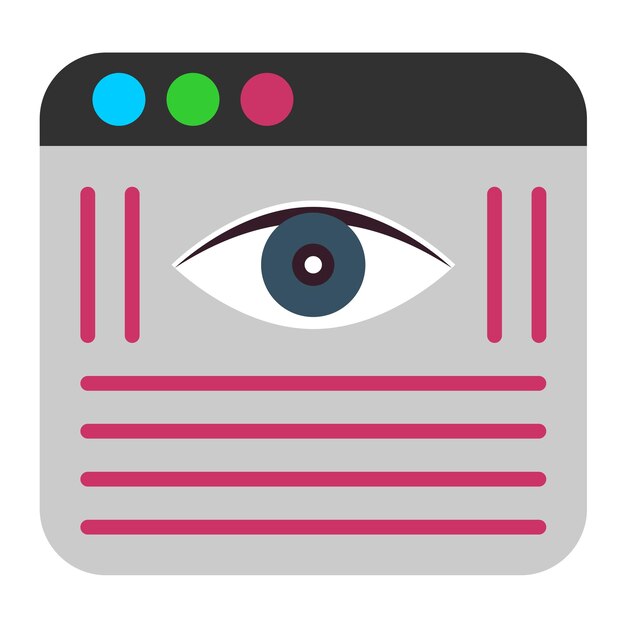 Vector Design Observation Icon Style