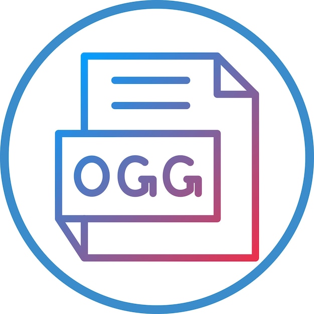 Vector Design OGG Icon Style