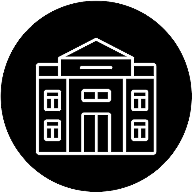 vector design old building icon style