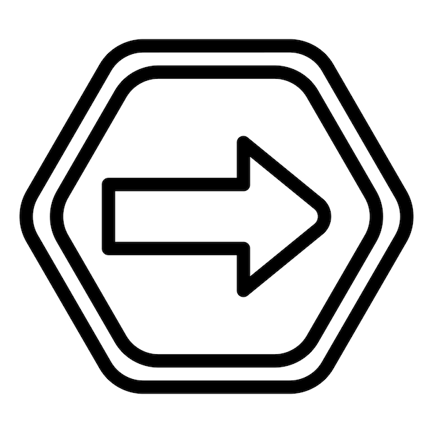 vector design one way icon style