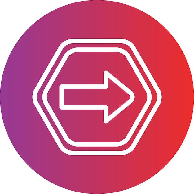 vector design one way icon style