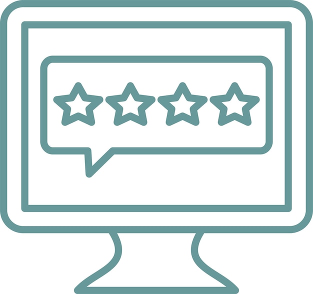Vector Design Online Rating Icon Style