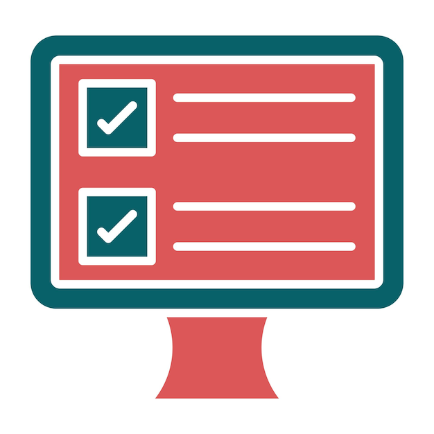 Vector Design Online Survey Icon Style