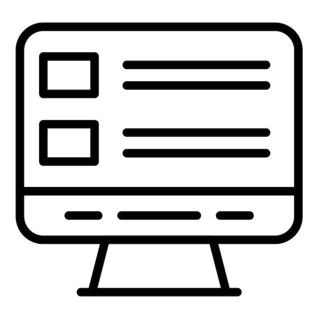 Vector Design Online Survey Icon Style
