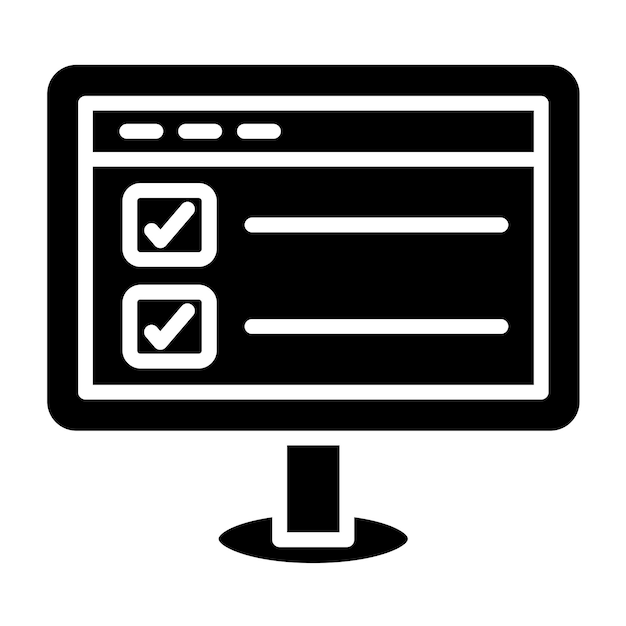 vector design online survey icon style
