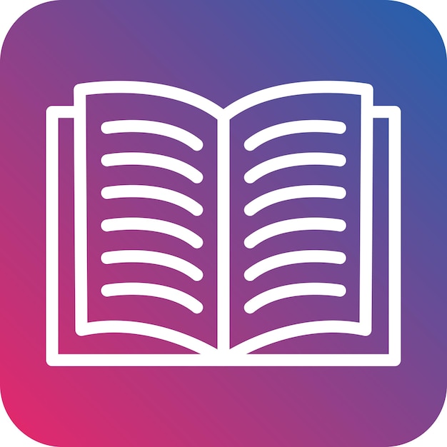 Vector Design Open Book Icon Style