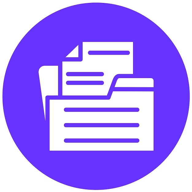vector design opened folder icon style