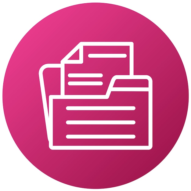 vector design opened folder icon style