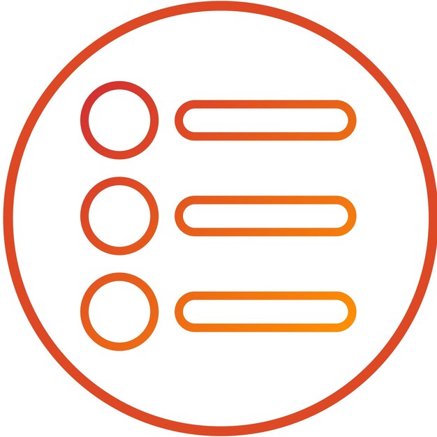 Vector Design Options Menu Icon Style