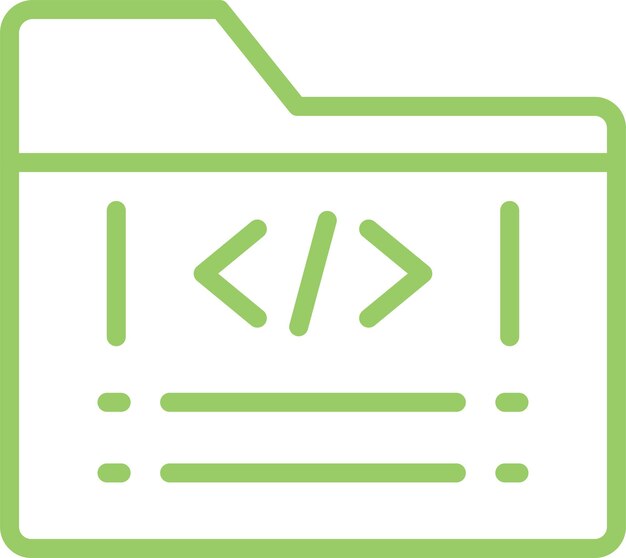 Vector Design Original Code Icon Style