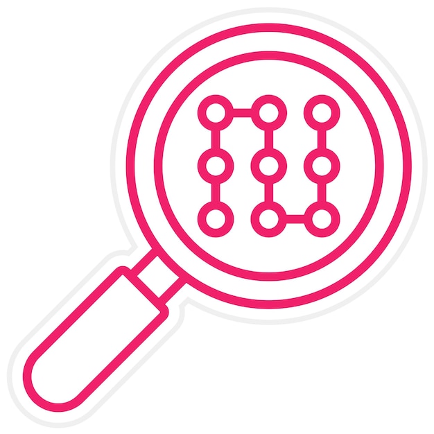 Vector Design Pattern Recognition Icon Style