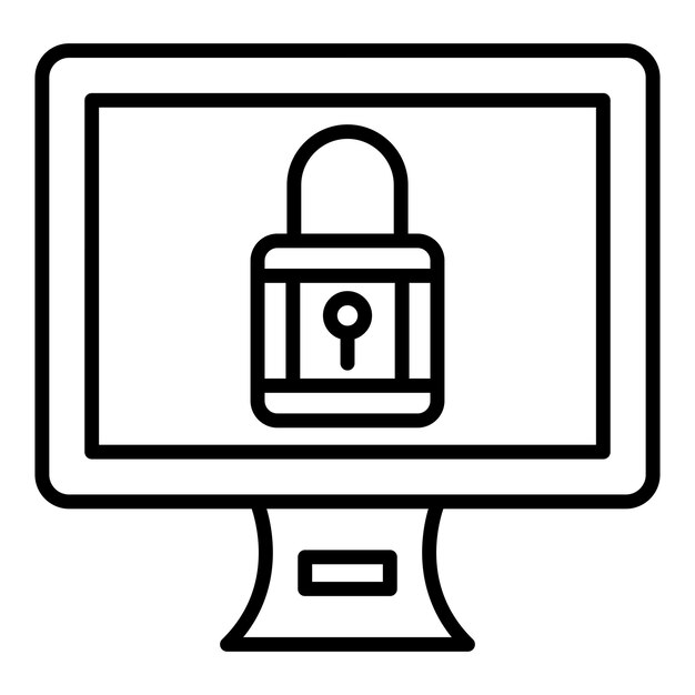 Vector Design Pc Icon Style