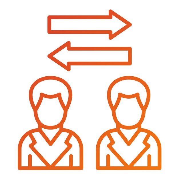 vector design peer to peer icon style