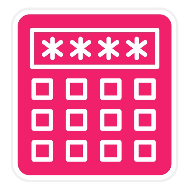 vector design pin code icon style