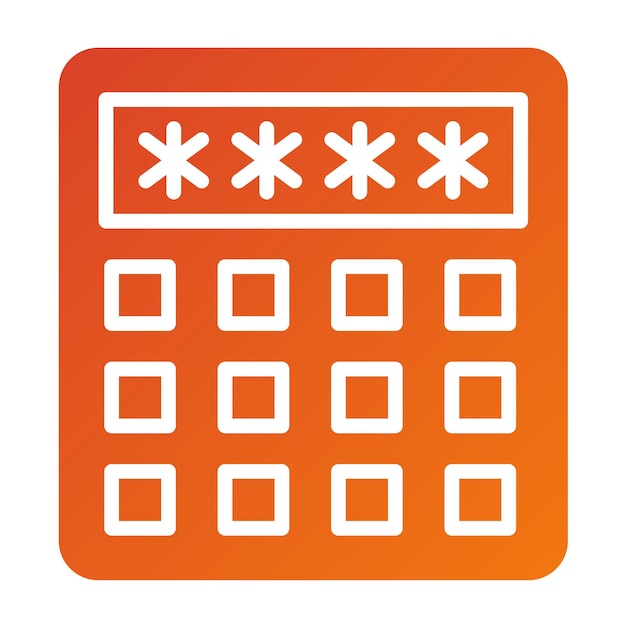 vector design pin code icon style