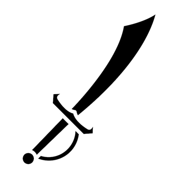 vector design pirate knife icon style