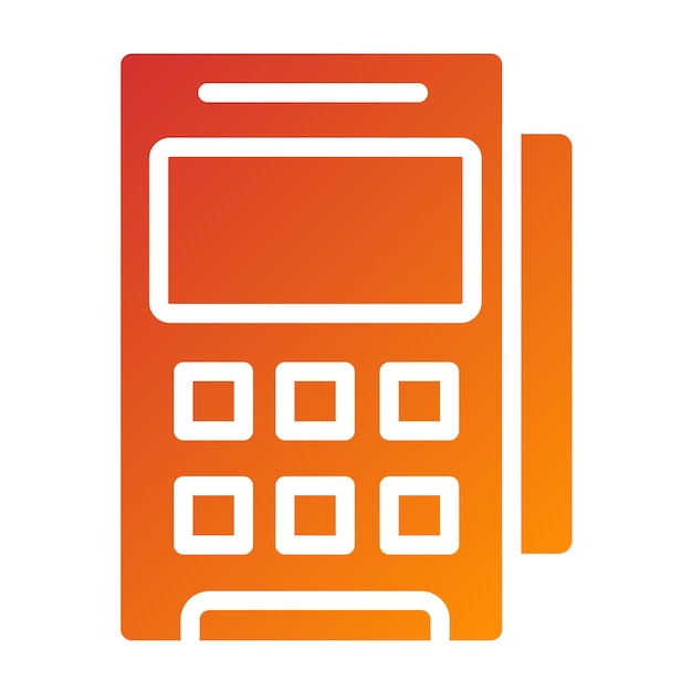 vector design pos terminal icon style