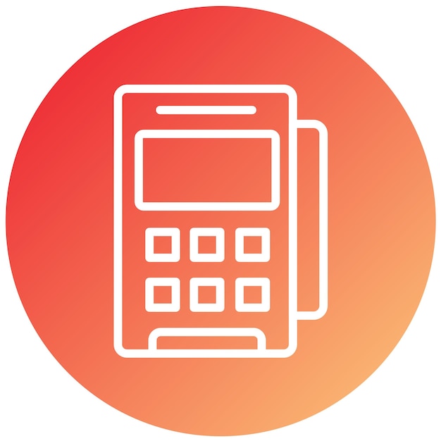 vector design pos terminal icon style