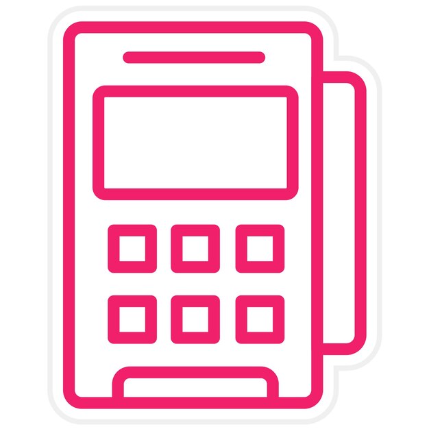 vector design pos terminal icon style