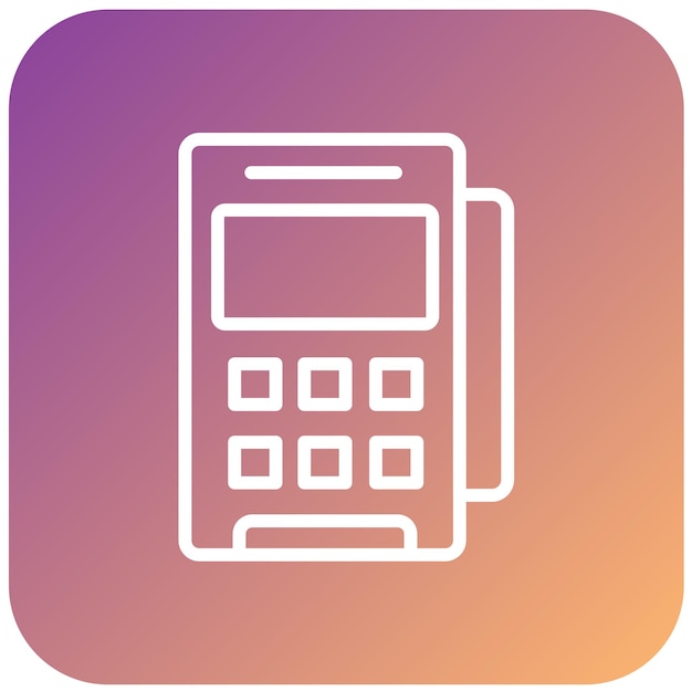 vector design pos terminal icon style