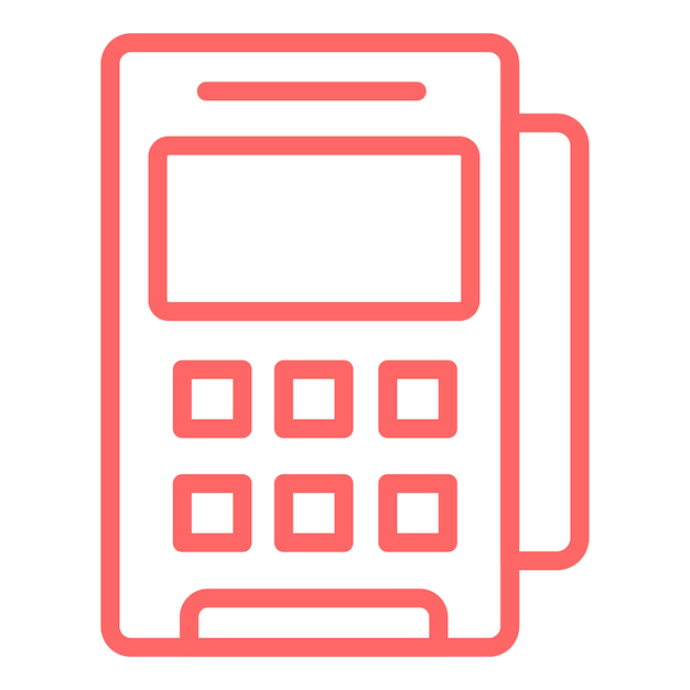 vector design pos terminal icon style