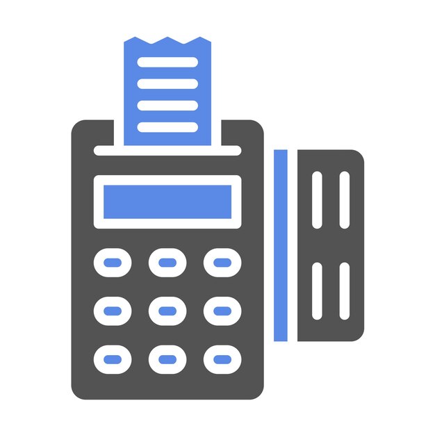 Vector Design Pos Terminal Icon Style