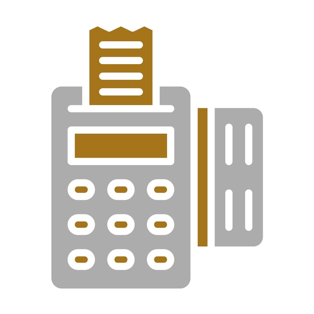 Vector Design Pos Terminal Icon Style