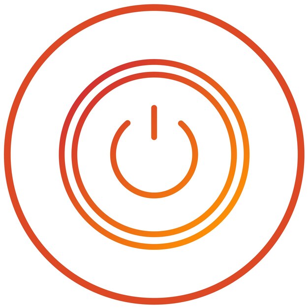Vector Design Power Button Icon Style