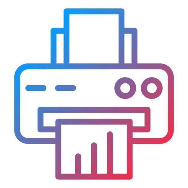 Vector Design Printer Icon Style