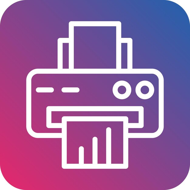 Vector Design Printer Icon Style