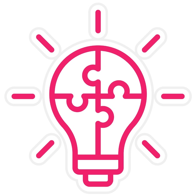 Vector Design Problem Solving Icon Style